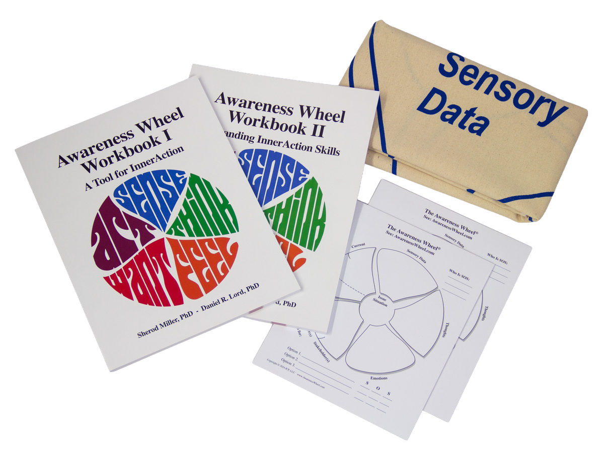 Awareness Wheel Workbooks I & II with InnerAction Notepads and SkillsMat